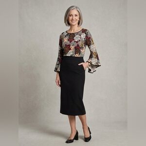 Coco Bianco Black Pencil Skirt